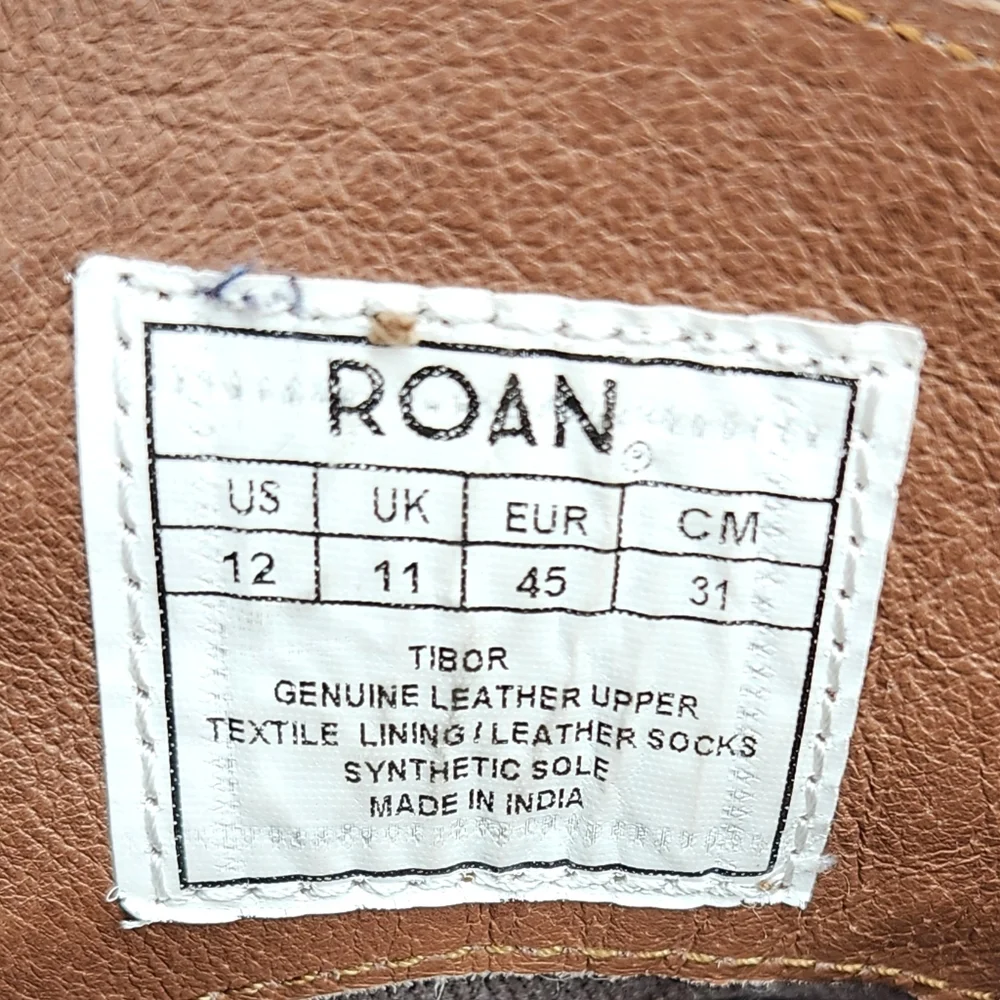 Roan Tibor Handcrafted Brown Suede Jute Stiched Midsole Lace-Up Chukka Boots